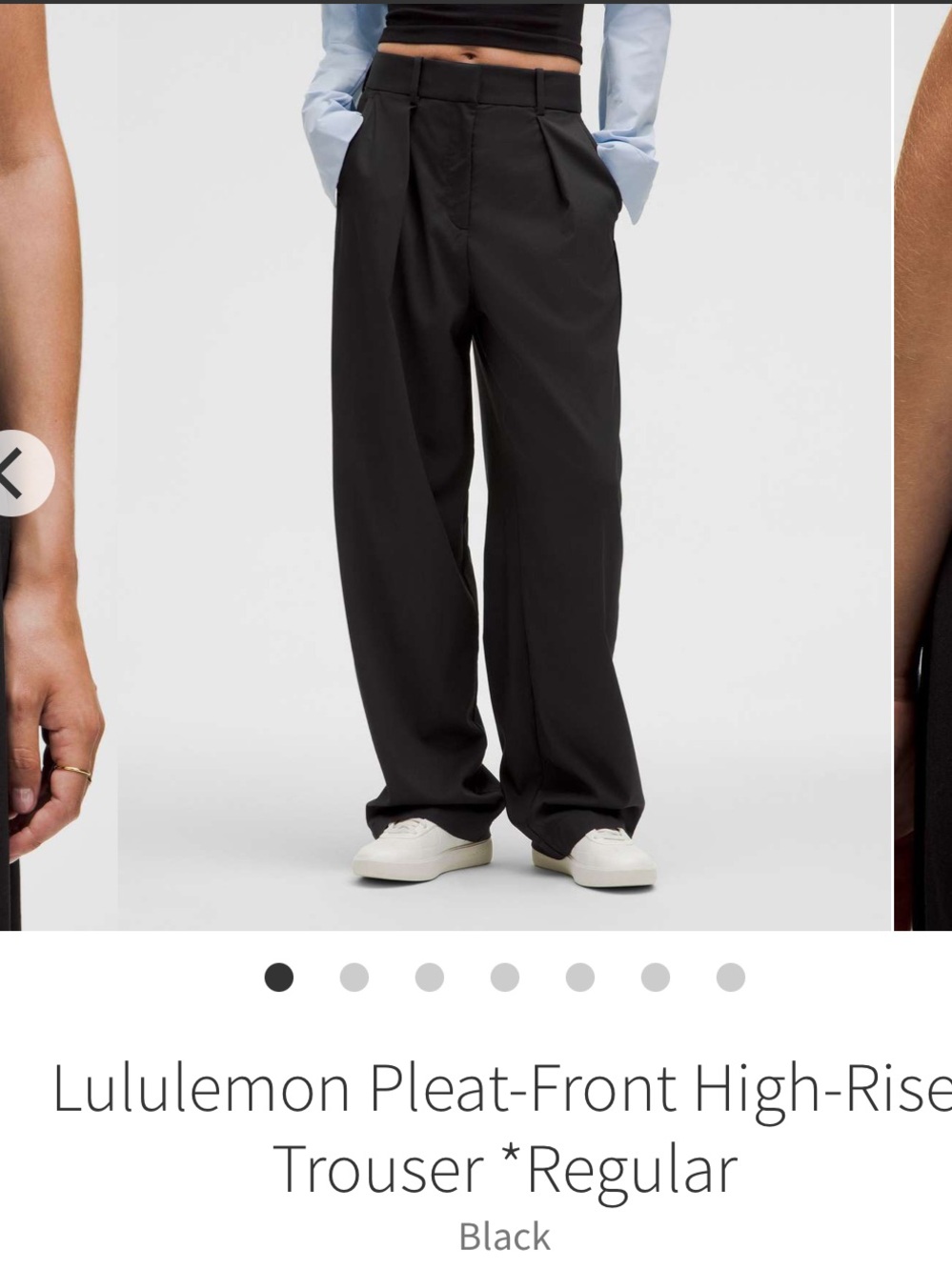 Lululemon Pleat-Front High-Rise
Trouser *Regular Black. Size 8. NWT